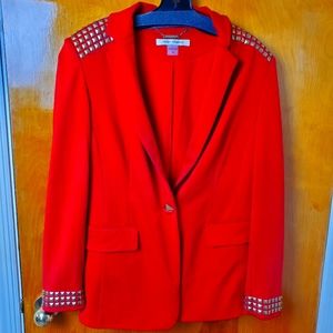 Peter Nygard Blazer Jacket with Gold Embellishments